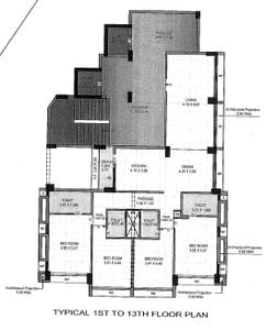 Project Image of 0.0 - 1956.77 Sq.ft 4 BHK Apartment for buy in Shree Simandhar Simandhar Sky