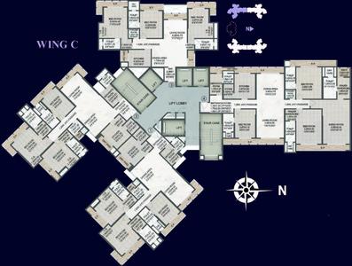 Project Image of 1126.0 - 2088.95 Sq.ft 3 BHK Apartment for buy in Rajesh Raj Tattva Phase II Wing C and D