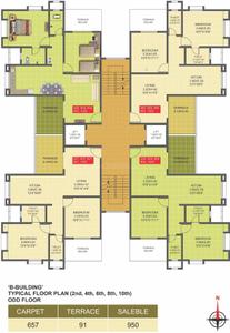 Project Image of 915.0 - 950.0 Sq.ft 2 BHK Apartment for buy in Trimurti Chandranil Apartment