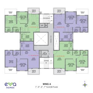Project Image of 437.0 - 639.27 Sq.ft 1 BHK Apartment for buy in Eva Homes