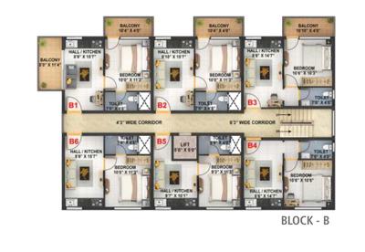 Project Image of 430.0 - 1152.0 Sq.ft 1 BHK Apartment for buy in Yc Sapthagiri Horizon Apartment
