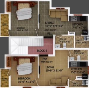 Project Image of 436.0 - 1392.0 Sq.ft 1 BHK Apartment for buy in Alapana Panchatara