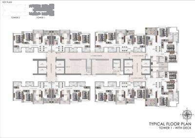 Project Image of 750.0 - 1197.0 Sq.ft 2 BHK Apartment for buy in Ajmera Manhattan Building 3A And 3B