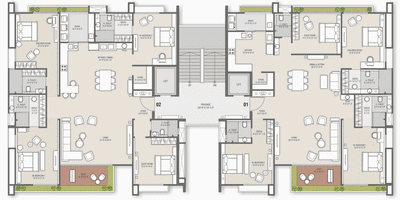 Project Image of 1251.42 - 3106.38 Sq.ft 3 BHK Apartment for buy in Shreepad Shivanta Vivanta