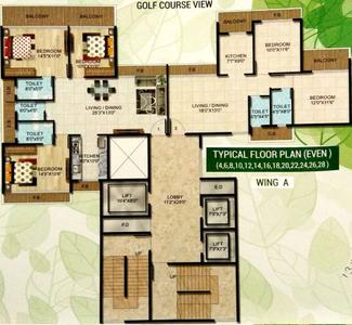 Project Image of 783.0 - 826.0 Sq.ft 3 BHK Apartment for buy in Bhagwati Greens 3