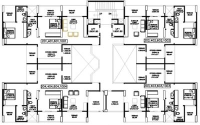 Project Image of 984.0 - 1221.0 Sq.ft 2 BHK Apartment for buy in BU Bhandari Colonnade Apartment