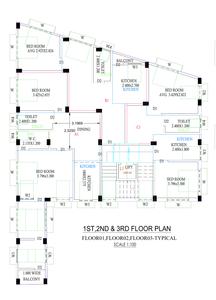 Mukherjee Manotosh Villa Manotosh Villa Cluster Plan from 1st to 3rd Floor 1