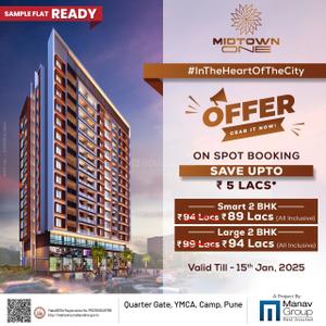 Project Image of 324.75 - 625.38 Sq.ft 1 BHK Apartment for buy in Midtown One