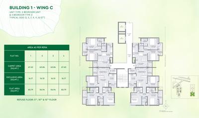 Project Image of 439.0 - 930.0 Sq.ft 2 BHK Apartment for buy in Godrej Greens