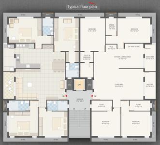 Project Image of 1639.99 - 2450.08 Sq.ft 4 BHK Apartment for buy in Western Utsav Aashaya