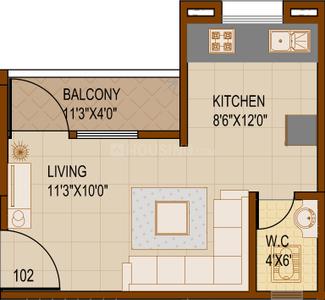 Project Image of 270.0 - 1078.0 Sq.ft 1 RK Apartment for buy in SG Rainbow