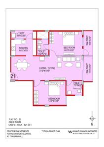 Project Image of 823.0 - 1684.0 Sq.ft 1 BHK Apartment for buy in Aashish A N Reddy Apartment