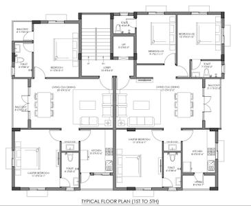 Project Image of 1123.0 - 1323.0 Sq.ft 2 BHK Apartment for buy in Live Crescent