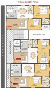 Project Image of 845.0 - 1085.0 Sq.ft 2 BHK Apartment for buy in Gemini Brindavan Heights