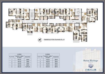 Project Image of 427.0 - 463.0 Sq.ft 1 BHK Apartment for buy in Nexus Ratan Heritage