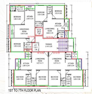 Project Image of 439.81 - 541.64 Sq.ft 2 BHK Apartment for buy in Zoya Bushara Heights