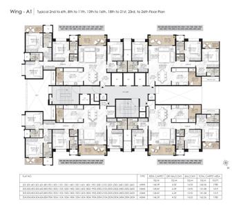 Project Image of 1519.0 - 1836.0 Sq.ft 3 BHK Apartment for buy in Nyati Evoque