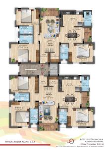 Project Image of 0.0 - 1950.0 Sq.ft 3 BHK Apartment for buy in KCEE Athulyam