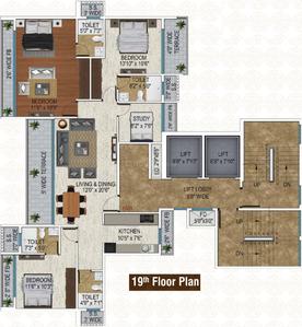 Project Image of 519.0 - 978.0 Sq.ft 2 BHK Apartment for buy in Star Siddhi Gloria