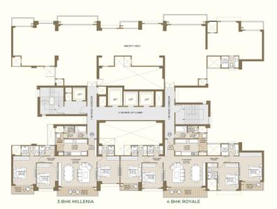 Project Image of 1073.17 - 1796.0 Sq.ft 2 BHK Apartment for buy in Crestoria Estate