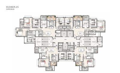 Project Image of 1092.0 - 1505.98 Sq.ft 3 BHK Apartment for buy in Lodha Bellagio Tower D