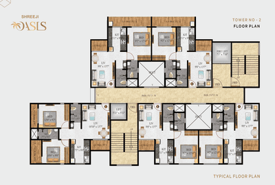 Project Image of 250.37 - 502.67 Sq.ft 1 RK Apartment for buy in Shreeji Oasis