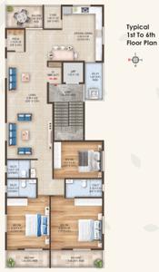 Project Image of 0.0 - 1632.0 Sq.ft 3 BHK Apartment for buy in Arjuna The Legacy