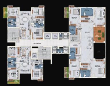 Project Image of 1796.0 - 2425.0 Sq.ft 3 BHK Apartment for buy in ATK The Burj