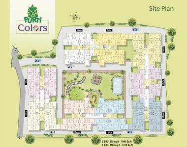 Project Image of 920.0 - 1320.0 Sq.ft 2 BHK Apartment for buy in Aster Purti Colours