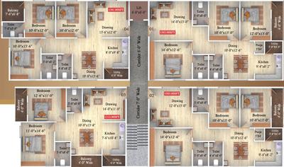 Project Image of 1212.0 - 1503.0 Sq.ft 2 BHK Apartment for buy in SBD Sai Bharath Enclave