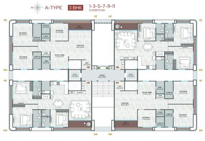 Project Image of 1184.79 - 2416.8 Sq.ft 3 BHK Apartment for buy in Swagat Cilantra