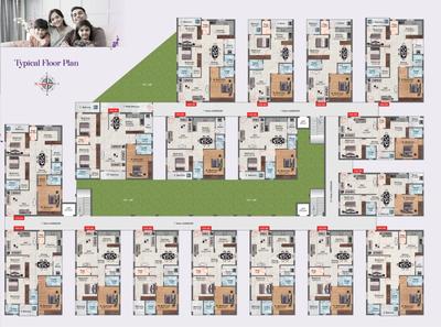 Project Image of 1200.0 - 1950.0 Sq.ft 2 BHK Apartment for buy in Merlion Orchids