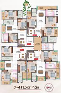 Project Image of 919.0 - 972.0 Sq.ft 3 BHK Apartment for buy in Aaliya Silas Residency