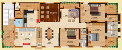 Project Image of 3004.0 - 3020.0 Sq.ft 3 BHK Apartment for buy in Super Aurum
