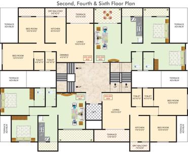 Project Image of 484.0 - 551.0 Sq.ft 2 BHK Apartment for buy in Jhamtani Ace KK Anand
