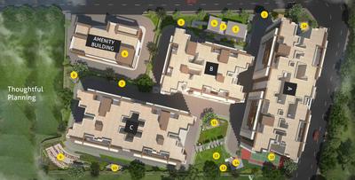 Project Image of 614.3 - 853.9 Sq.ft 2 BHK Apartment for buy in Unique Goodwill Unique Zest County Phase 2