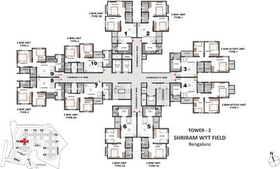 Project Image of 735.0 - 1055.0 Sq.ft 2 BHK Apartment for buy in Shriram WYTField