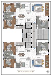 Project Image of 1754.09 - 3465.12 Sq.ft 3 BHK Apartment for buy in Rajhans Eronzza