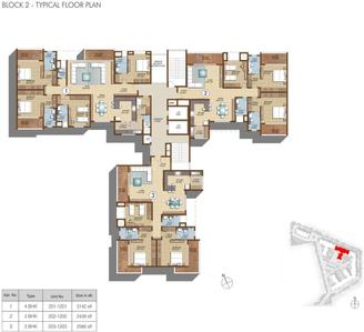 Project Image of 2351.0 - 3233.0 Sq.ft 3 BHK Apartment for buy in Sterling Infinia