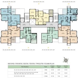 Project Image of 455.0 - 1060.0 Sq.ft 1 BHK Apartment for buy in Rujuta Gloria