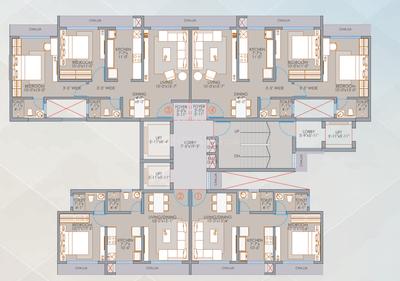 Project Image of 415.0 - 879.0 Sq.ft 1 BHK Apartment for buy in Veena Synergy