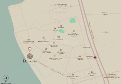 Project Image of 1515 Sq.ft 2 BHK Apartment / Flat for sale in Ghansoli for Rs. 17700000