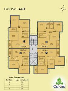 Project Image of 920.0 - 1320.0 Sq.ft 2 BHK Apartment for buy in Aster Purti Colours