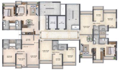 Project Image of 419.9 - 526.6 Sq.ft 1 BHK Apartment for buy in Squarefeet Metropolis Aquaris