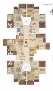 Project Image of 492.0 - 709.0 Sq.ft 2 BHK Apartment for buy in Abhijit Jayanti Nagari VII Wing K L