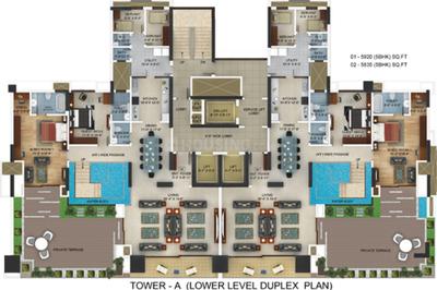 Project Image of 2650.0 - 5045.0 Sq.ft 3 BHK Apartment for buy in Mantri Blossom 1