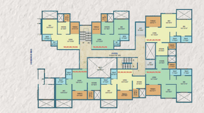 Project Image of 437.77 - 628.0 Sq.ft 2 BHK Apartment for buy in Shiv Prapti Buidcon Shiv Kings Plaza