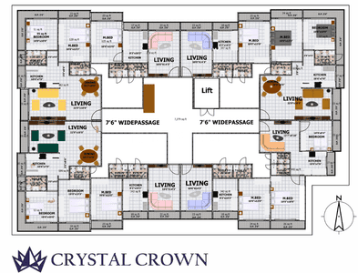 Project Image of 321.09 - 537.76 Sq.ft 1 RK Apartment for buy in Crystal Crown