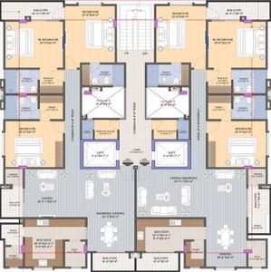 Project Image of 1706.0 - 1714.0 Sq.ft 3 BHK Apartment for buy in Okay Plus Satya Palace