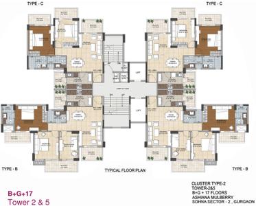 Project Image of 1210.0 - 1700.0 Sq.ft 2 BHK Apartment for buy in Ashiana Mulberry
